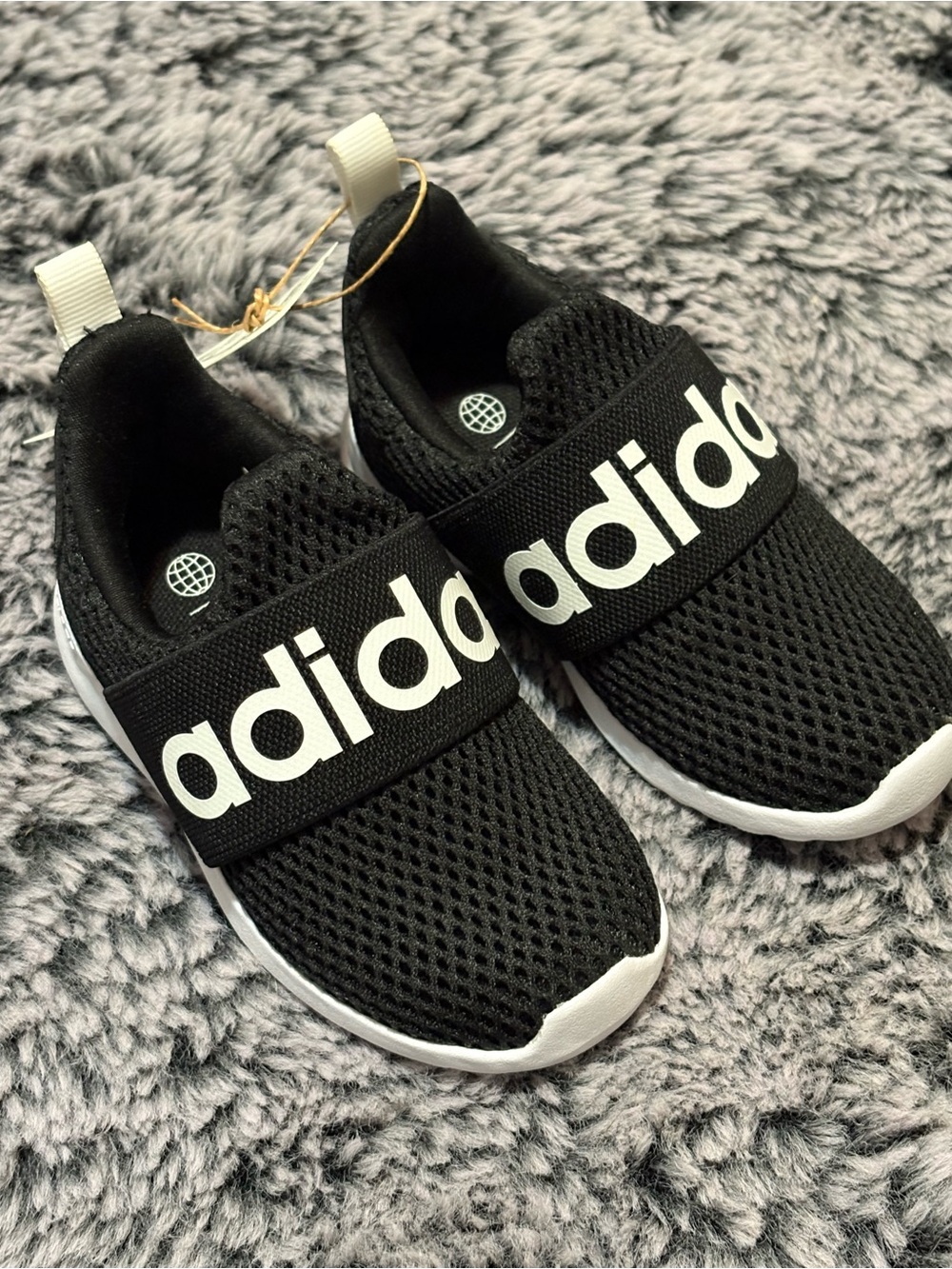 Toddler Black and White Slip-On Athletic Sneakers